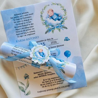 Invitatie botez baietel
